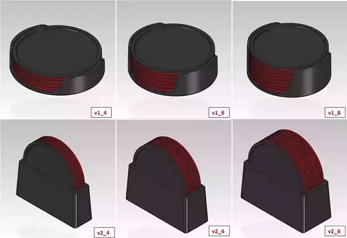Holder for coasters Free 3D print model