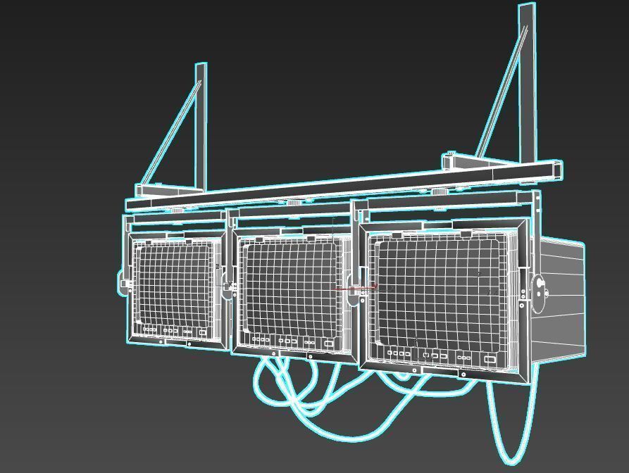 Security Monitors 3D model_13