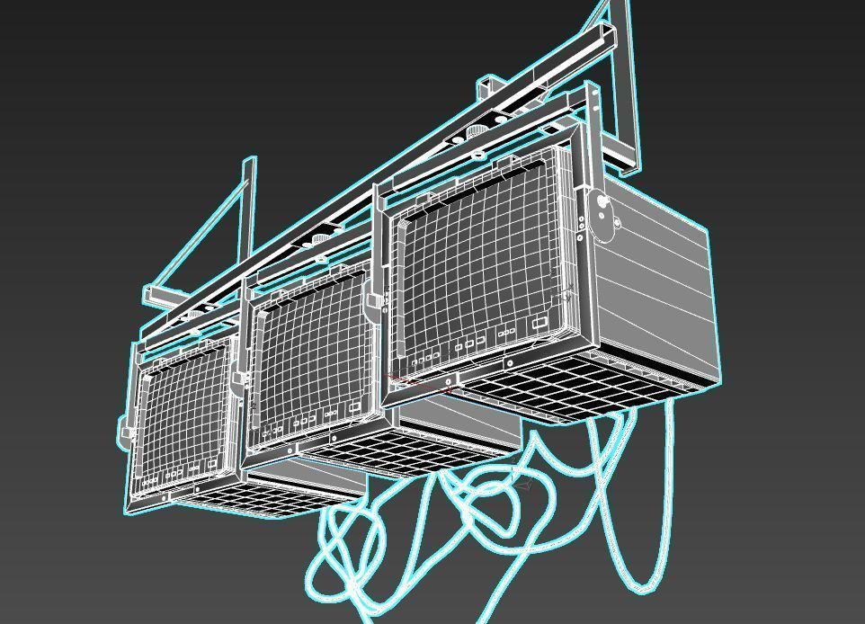 Security Monitors 3D model_12
