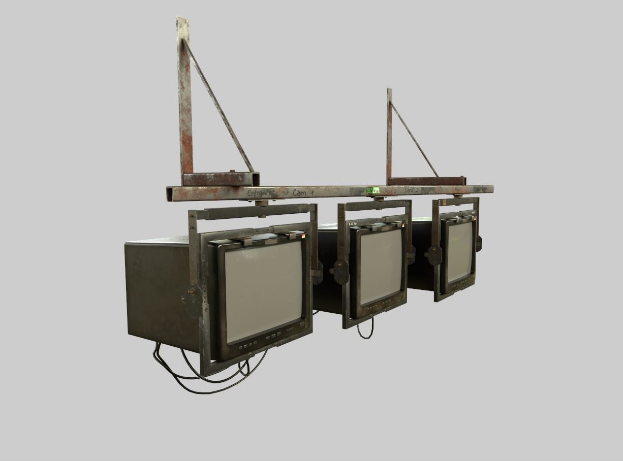 Security Monitors 3D model_7
