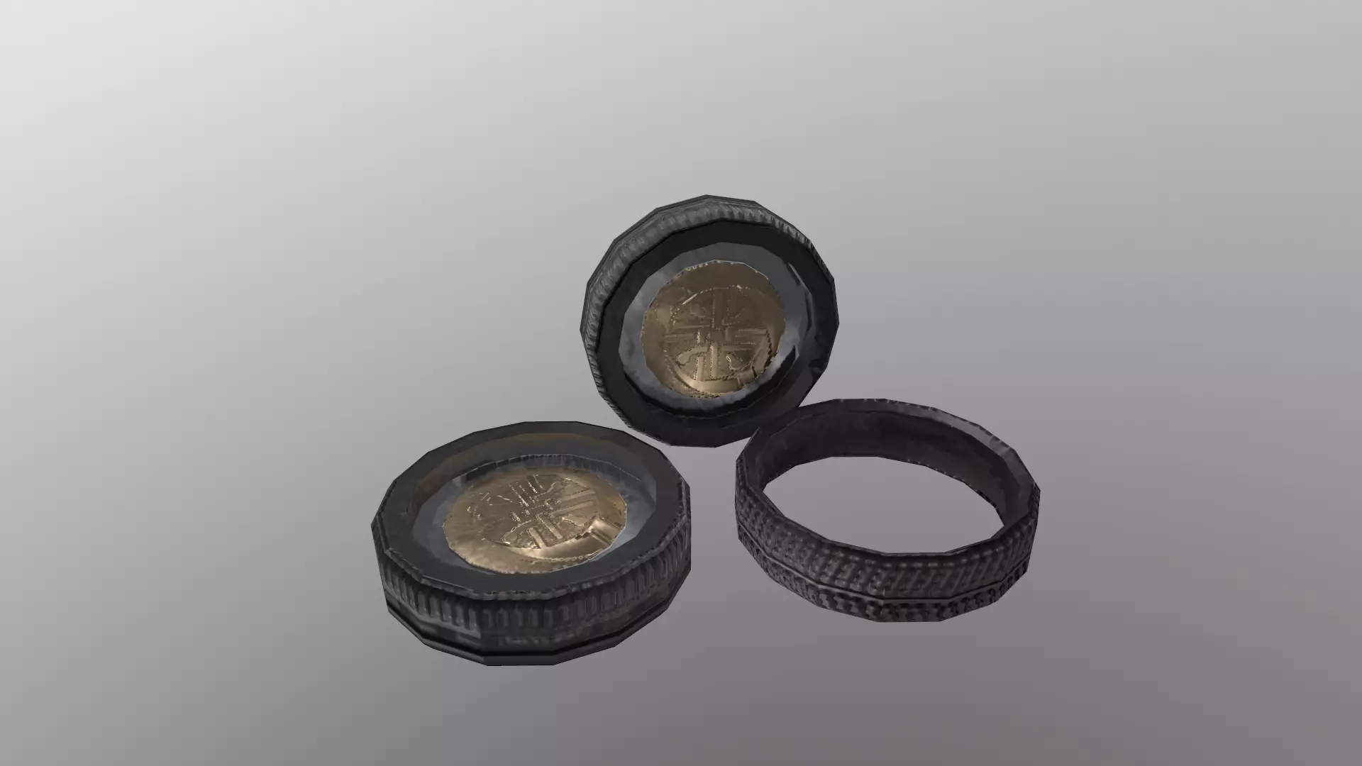 Low Poly Tire lens ring Free low-poly 3D model