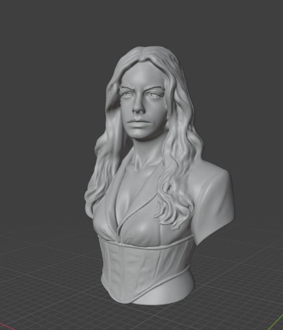 Anne Hathaway  3D print model_7