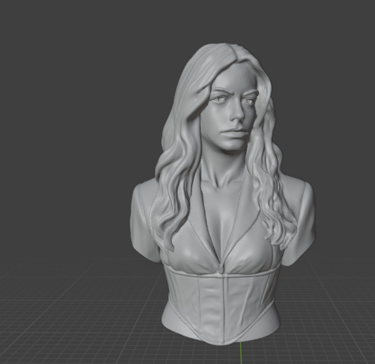 Anne Hathaway  3D print model_23