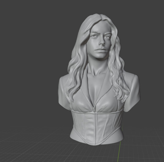 Anne Hathaway  3D print model_14
