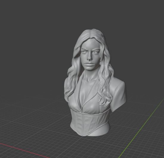 Anne Hathaway  3D print model_18