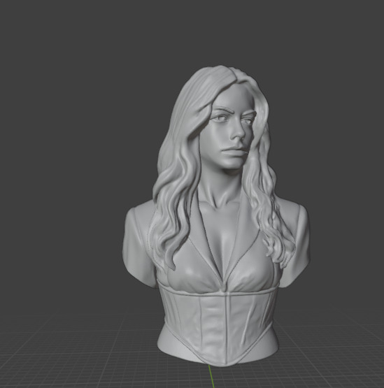 Anne Hathaway  3D print model_2