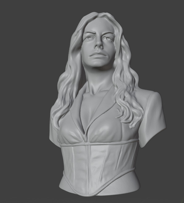 Anne Hathaway  3D print model_3