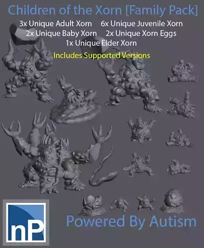 Xorn Family Pack - Children of the Xorn 3D print model