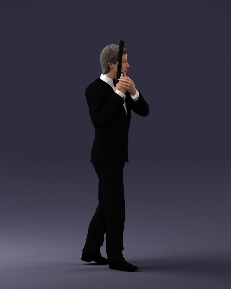 000040 Secret agent  1207 3dp 3D print model_6