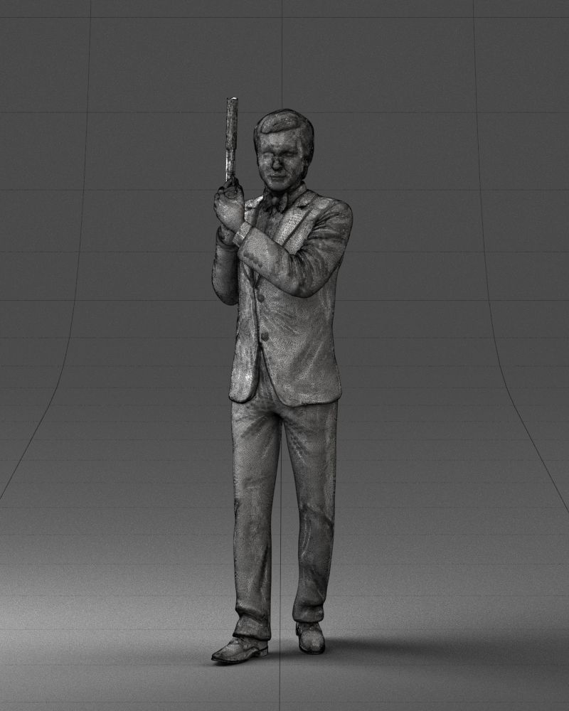 000040 Secret agent  1207 3dp 3D print model_2