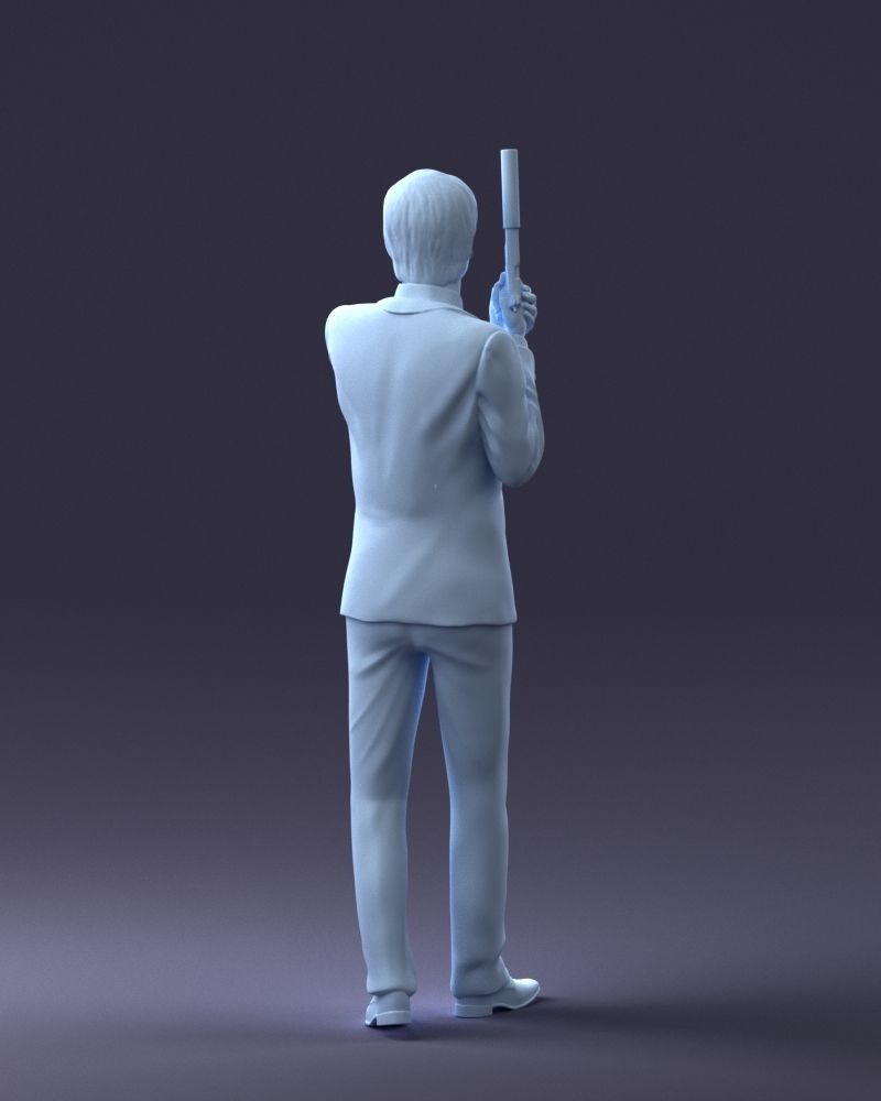 000040 Secret agent  1207 3dp 3D print model_10