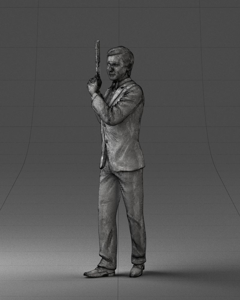000040 Secret agent  1207 3dp 3D print model_17