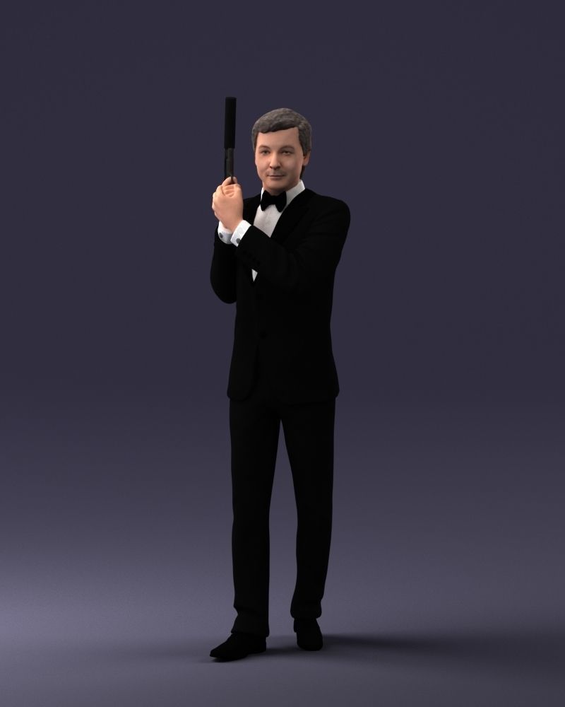000040 Secret agent  1207 3dp 3D print model_18
