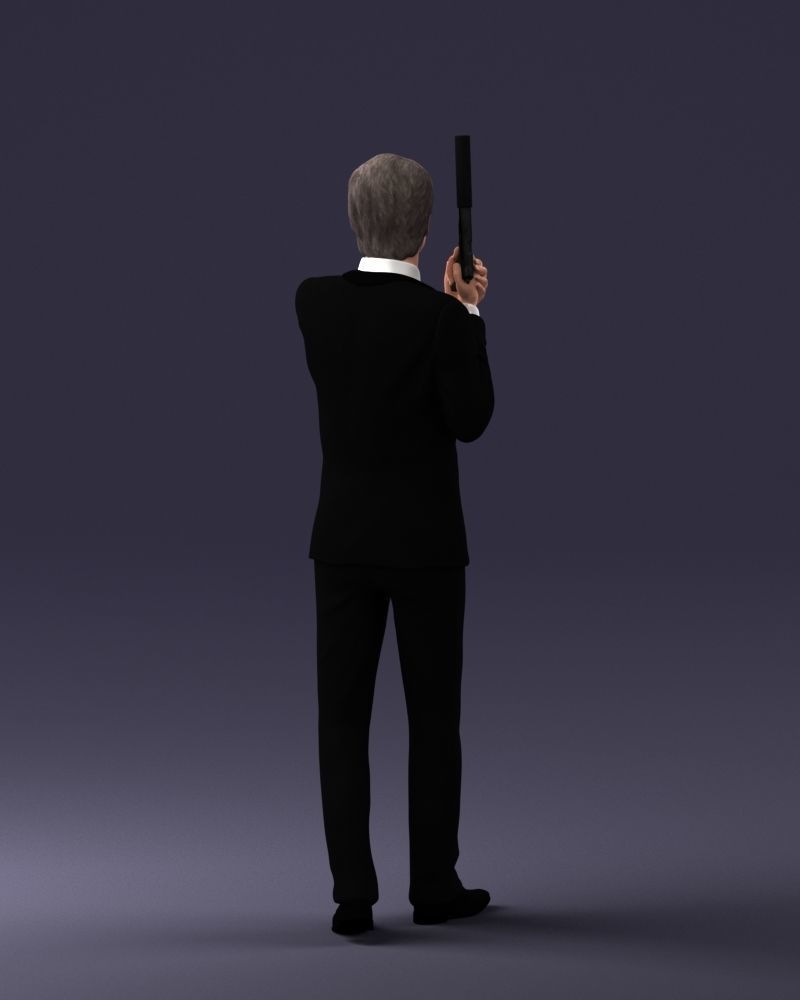 000040 Secret agent  1207 3dp 3D print model_9