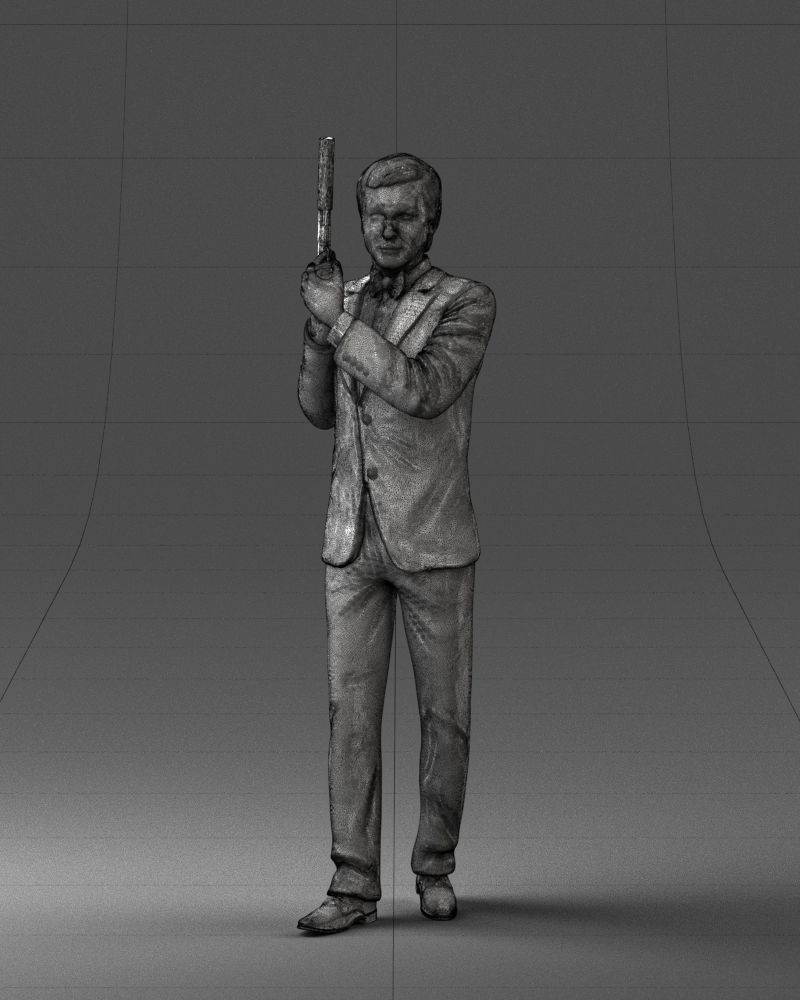 000040 Secret agent  1207 3dp 3D print model_20