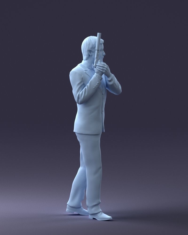 000040 Secret agent  1207 3dp 3D print model_7