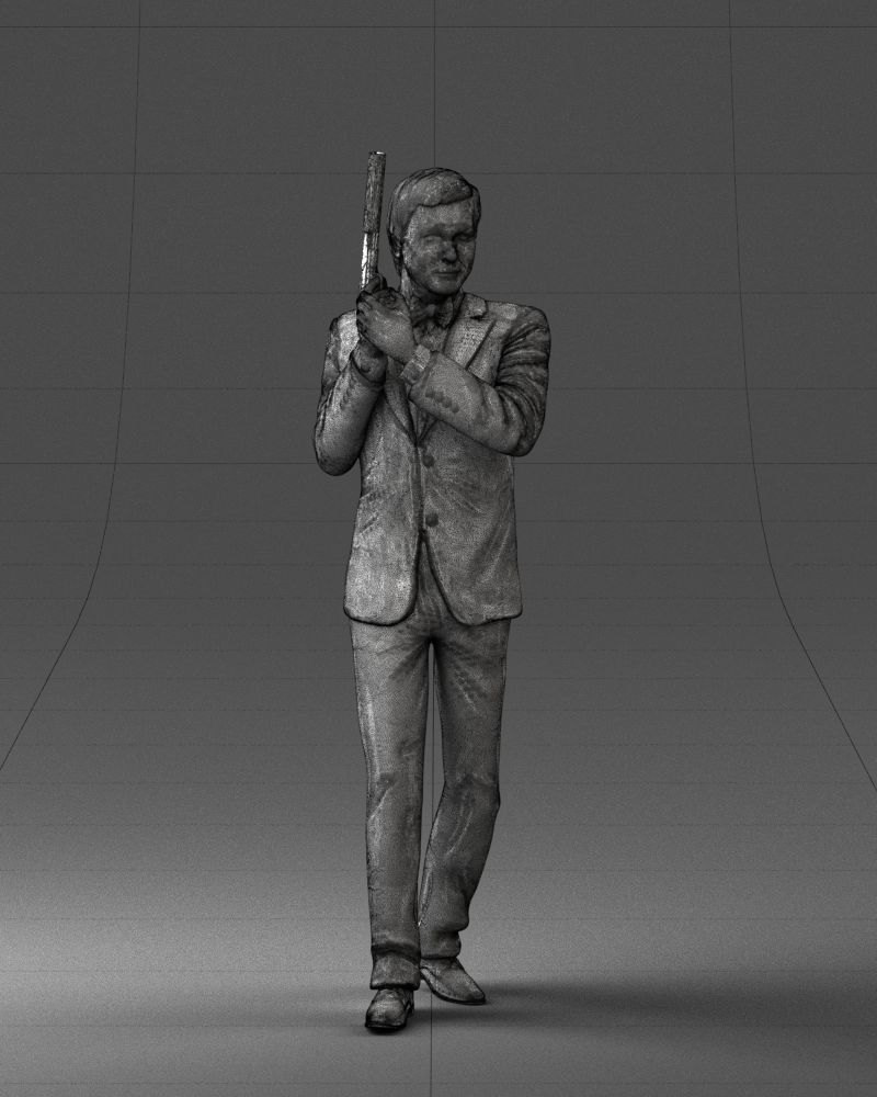 000040 Secret agent  1207 3dp 3D print model_5