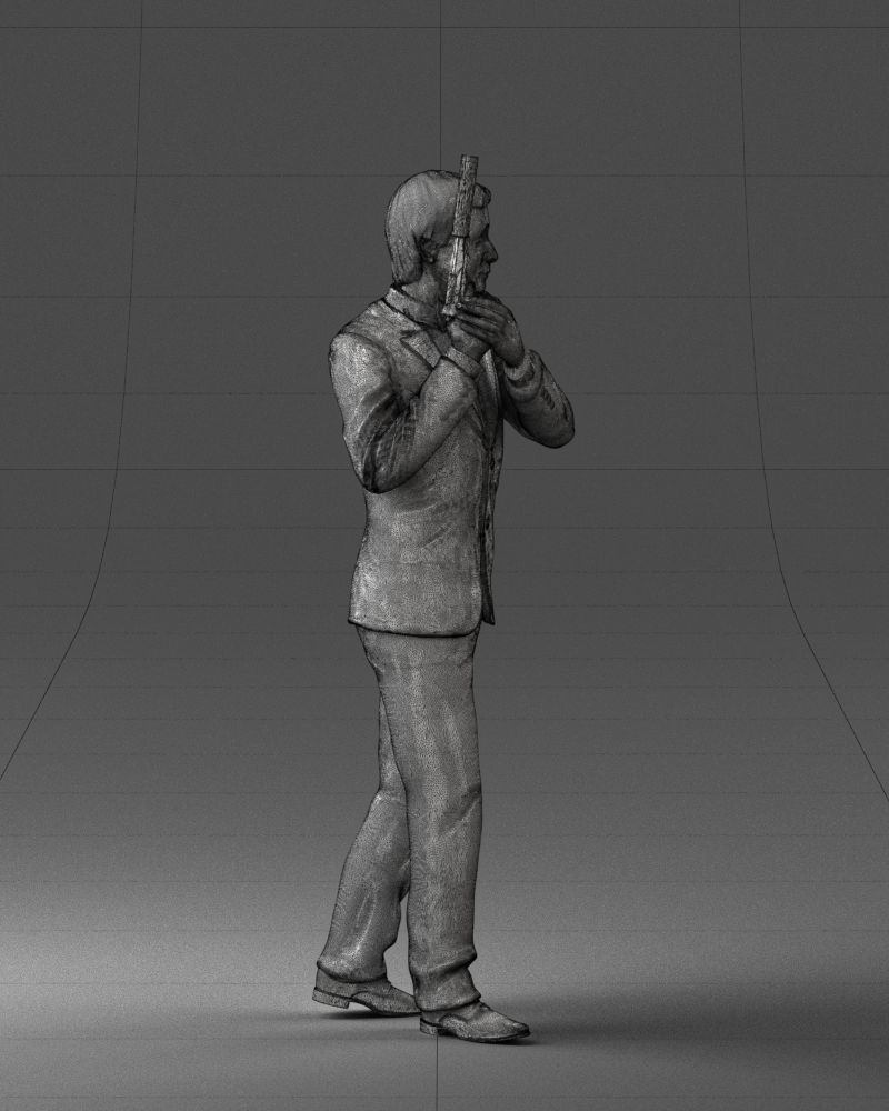 000040 Secret agent  1207 3dp 3D print model_8