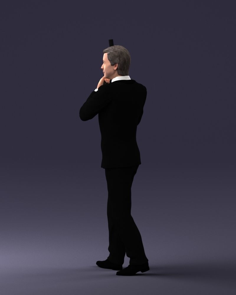 000040 Secret agent  1207 3dp 3D print model_12