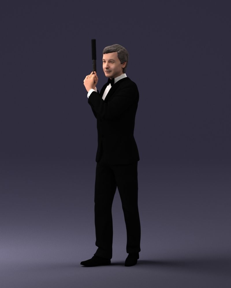 000040 Secret agent  1207 3dp 3D print model_15