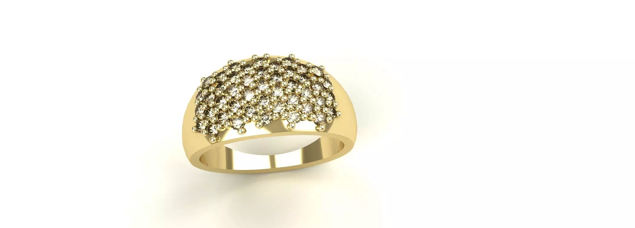 Diamond Band Ring Size 13 Gold Silver Platinum Jewelry 3D print model