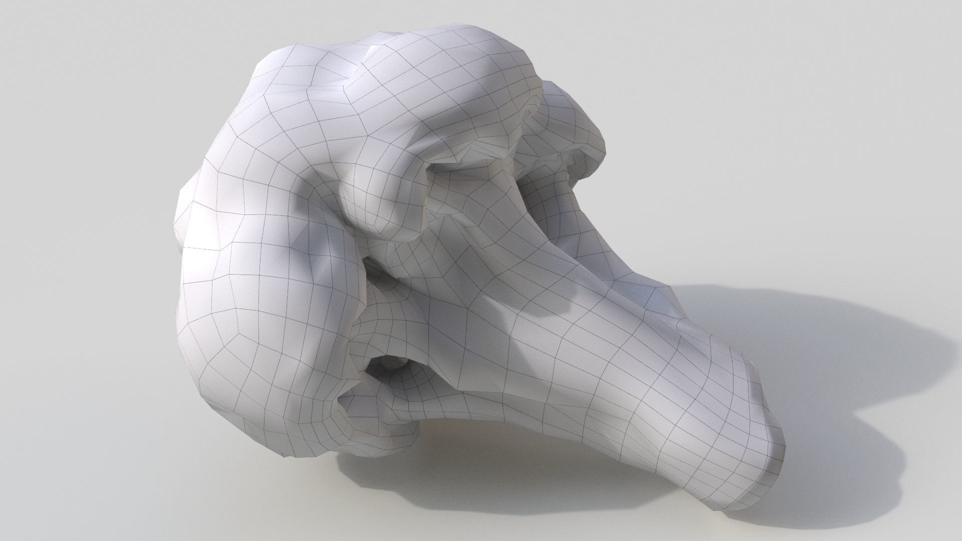 broccoli piece of Low-poly 3D model_8