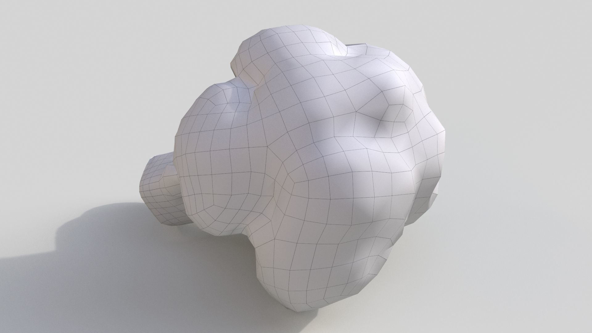 broccoli piece of Low-poly 3D model_6