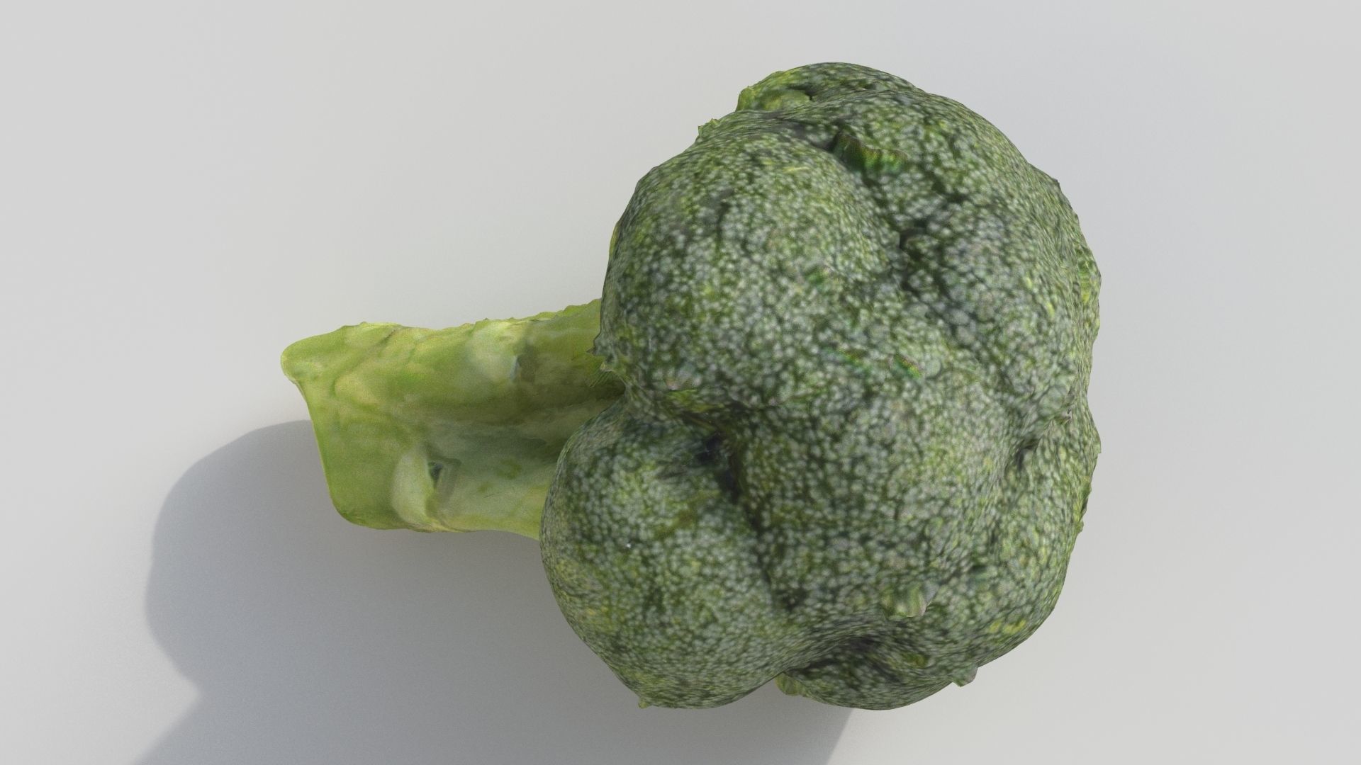 broccoli piece of Low-poly 3D model_4
