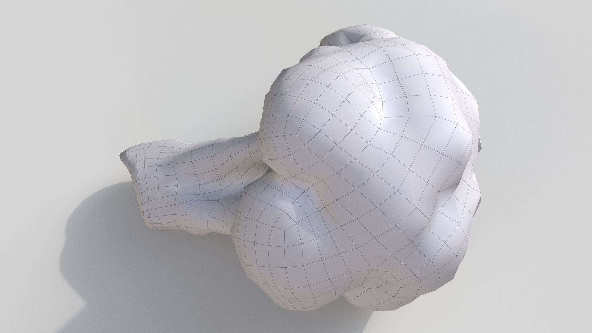 broccoli piece of Low-poly 3D model_9