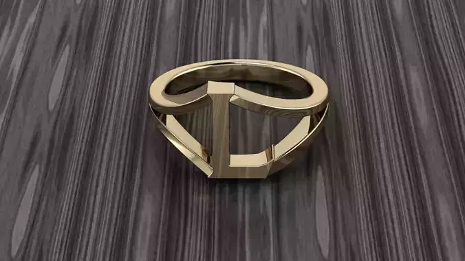 Jewelry Alphabet Ring L