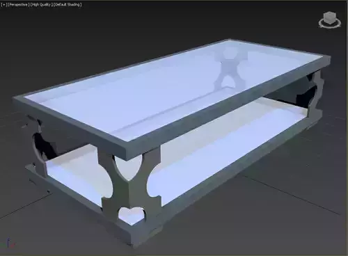 Glass  and Metal Table 