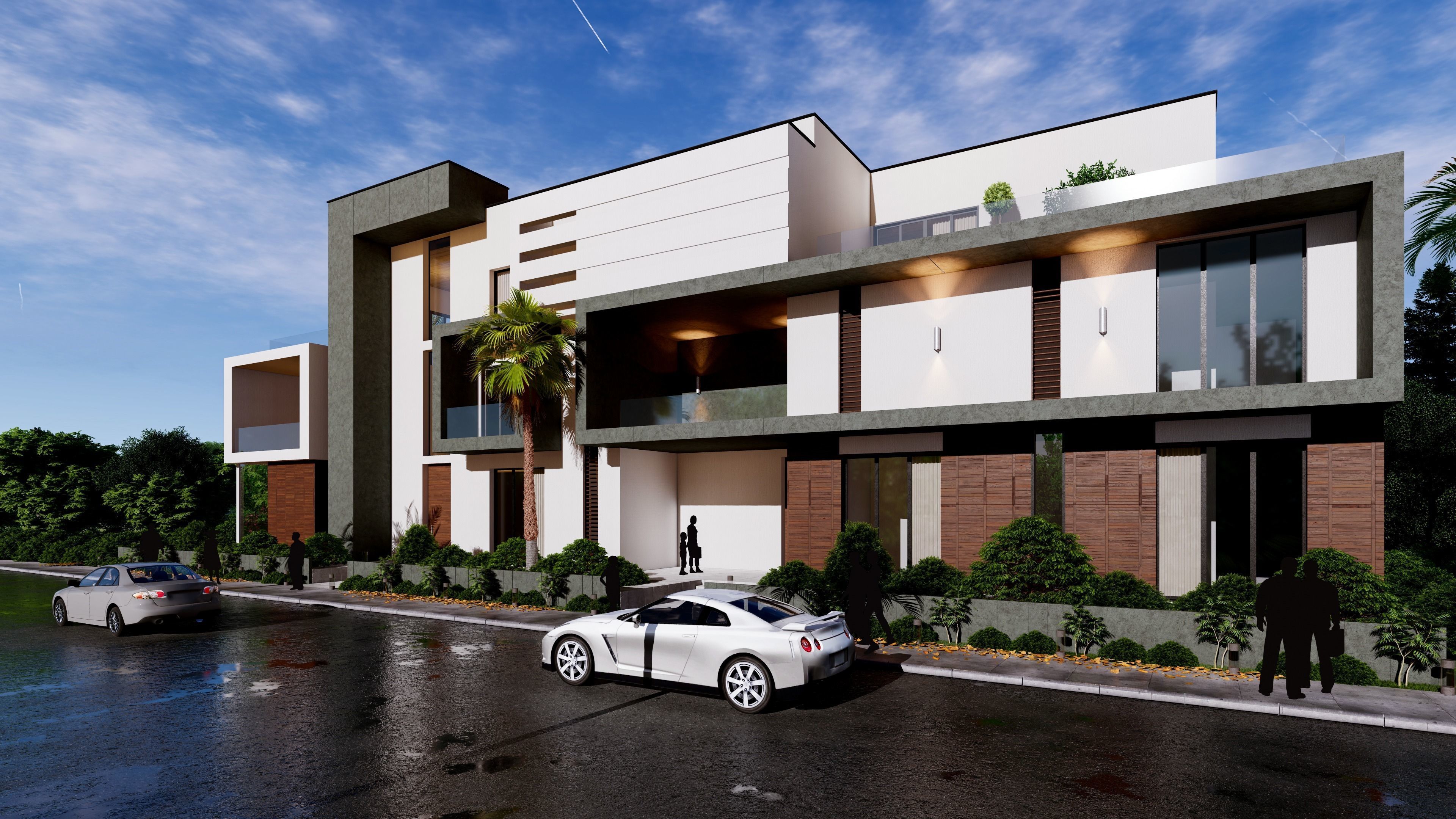 Modern Building  N25  3D model_3