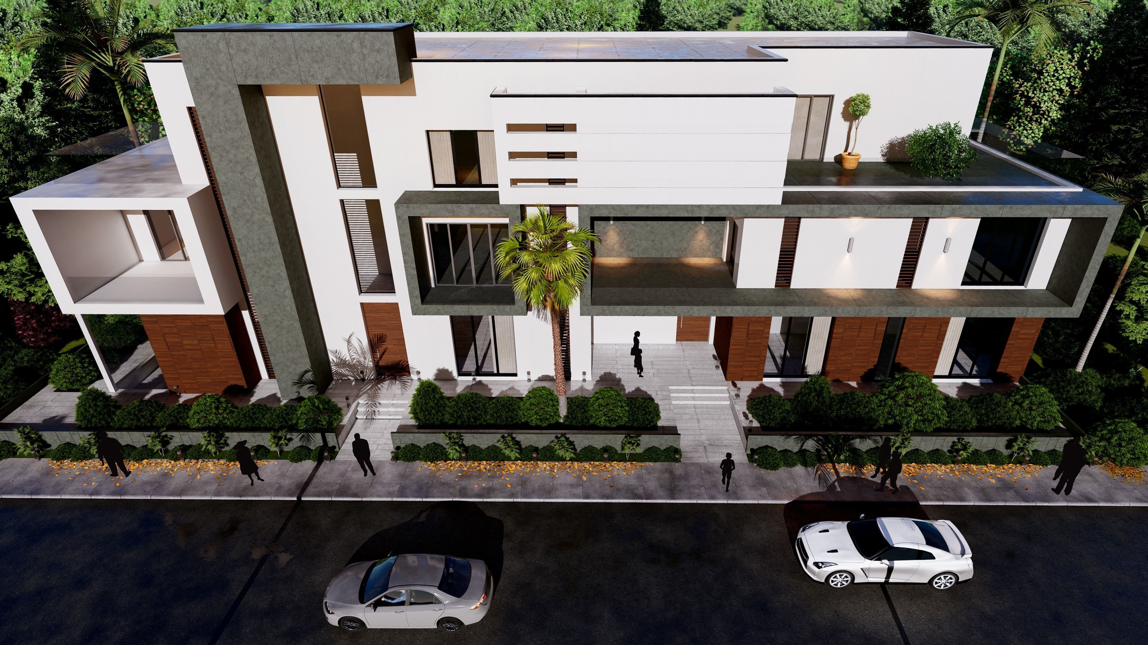 Modern Building  N25  3D model_2