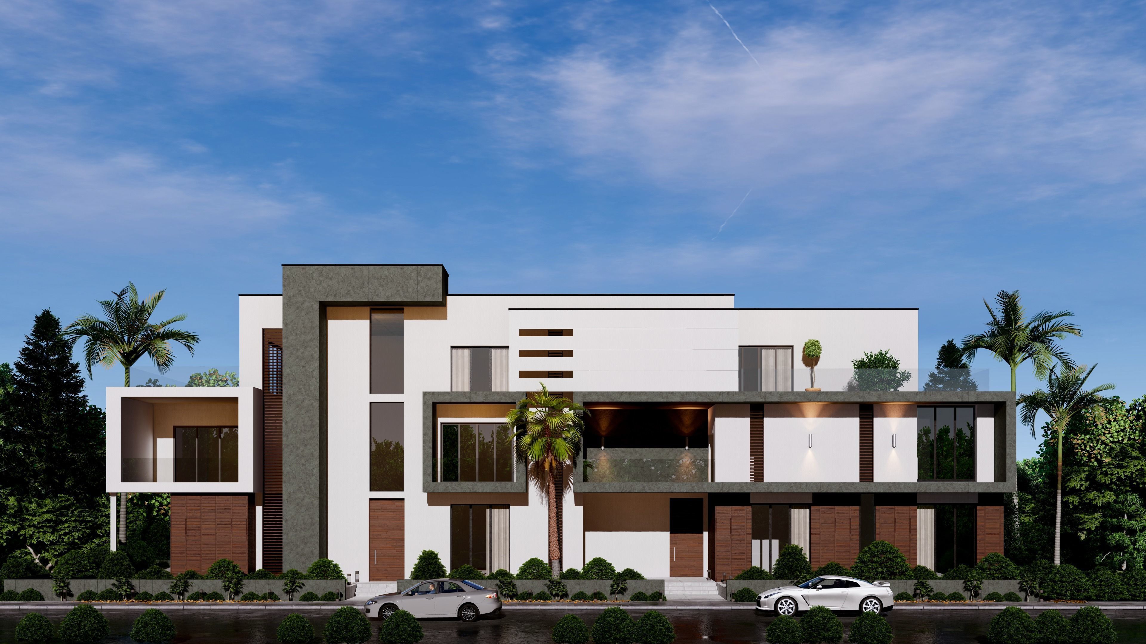 Modern Building  N25  3D model_5