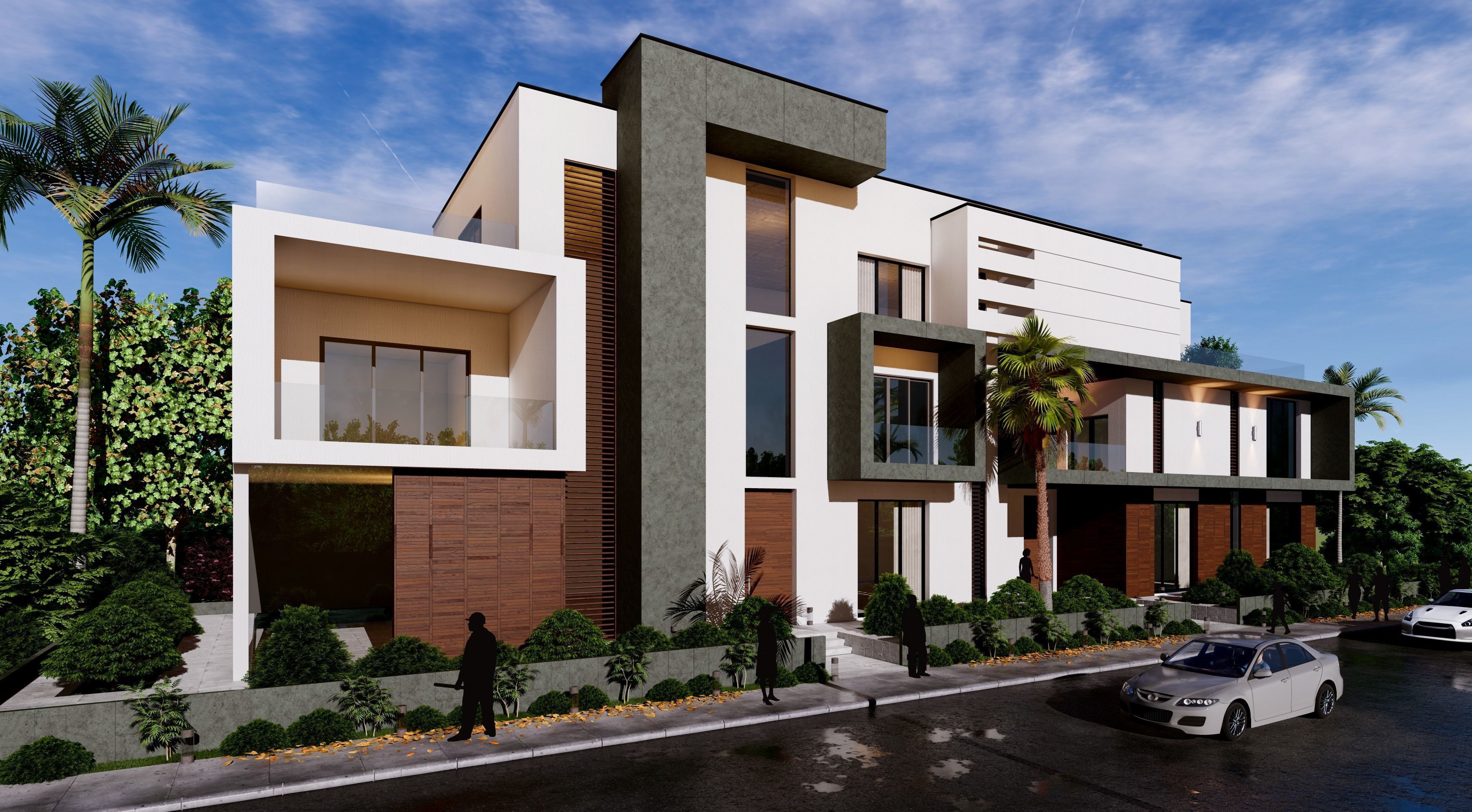 Modern Building  N25  3D model_1