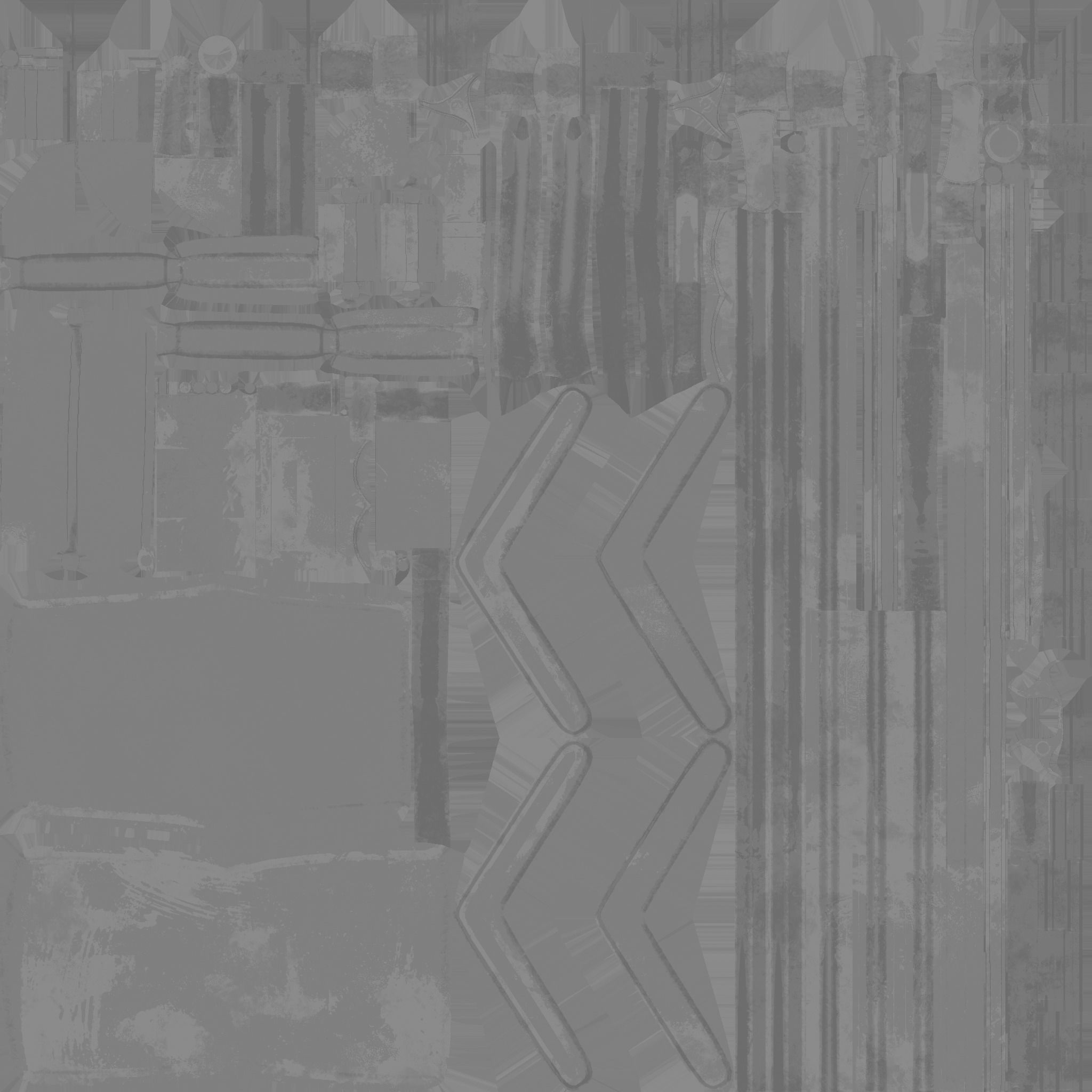 Wheelchair 09 Abandoned - Character Design Accessory Inclusive Low-poly 3D model_18