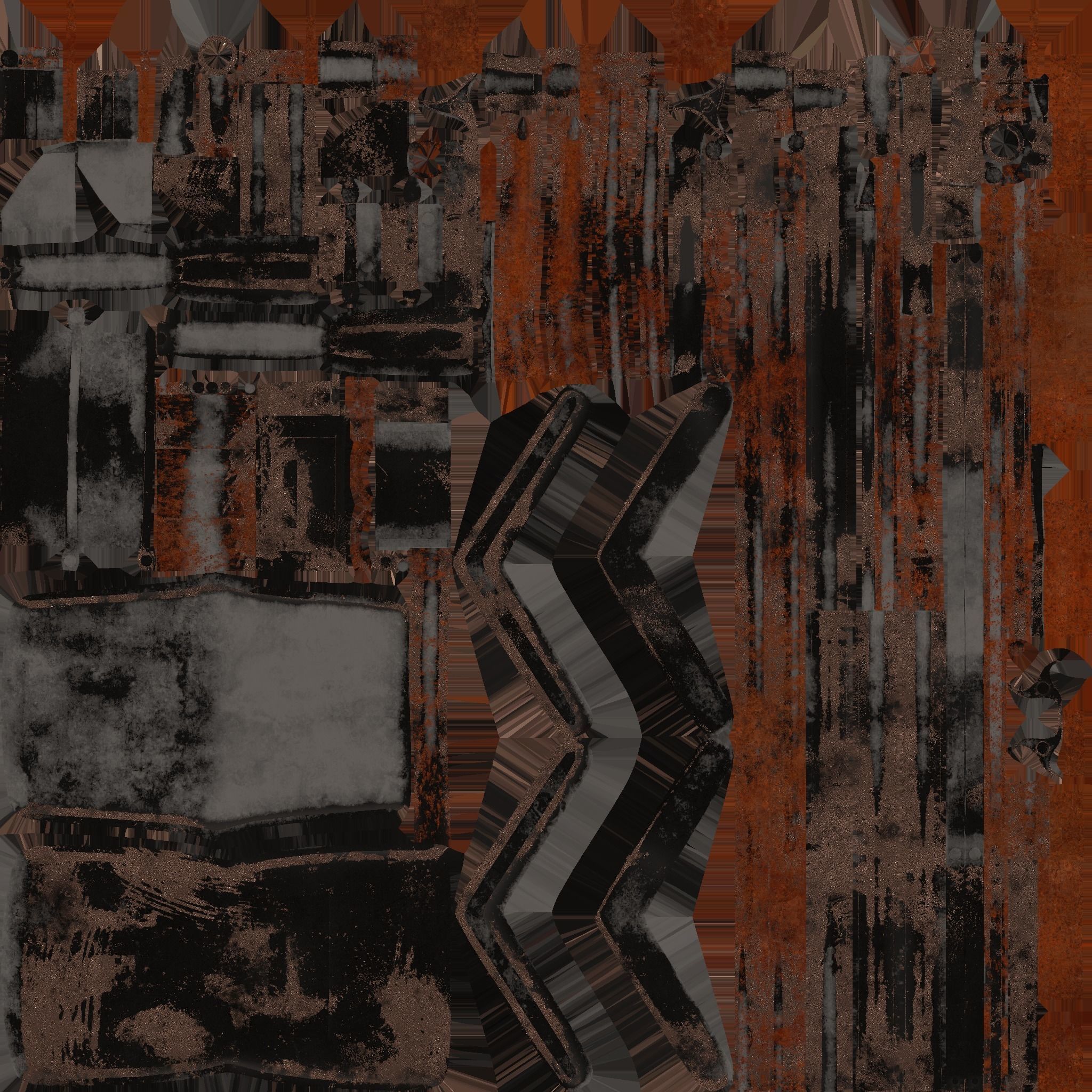 Wheelchair 09 Abandoned - Character Design Accessory Inclusive Low-poly 3D model_17