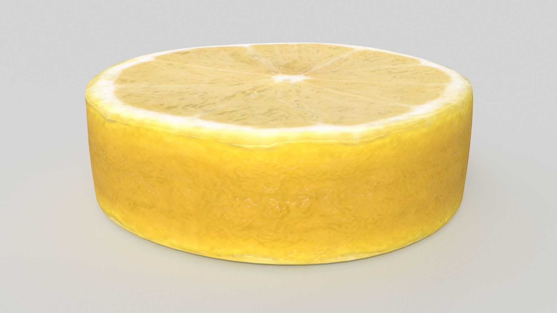 lemon slice Low-poly 3D model_3