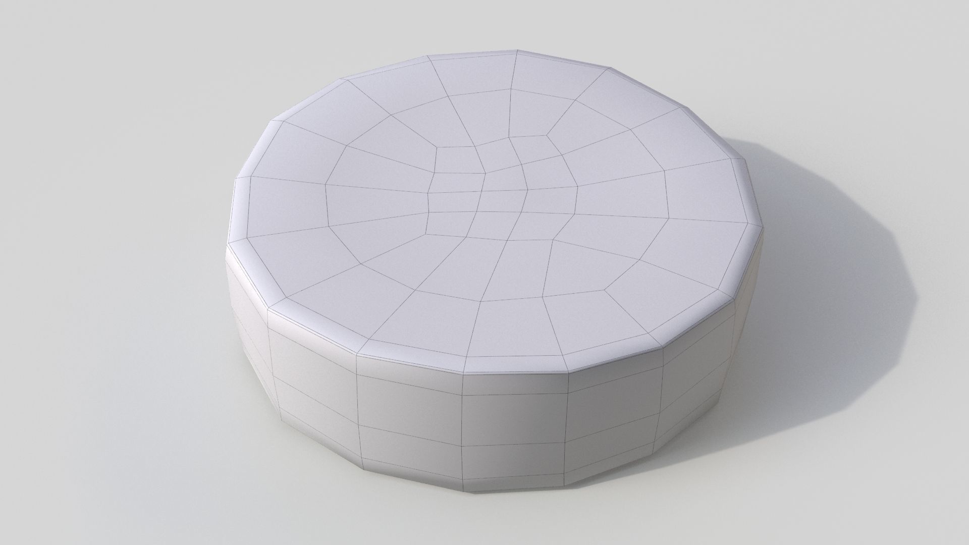 lemon slice Low-poly 3D model_9