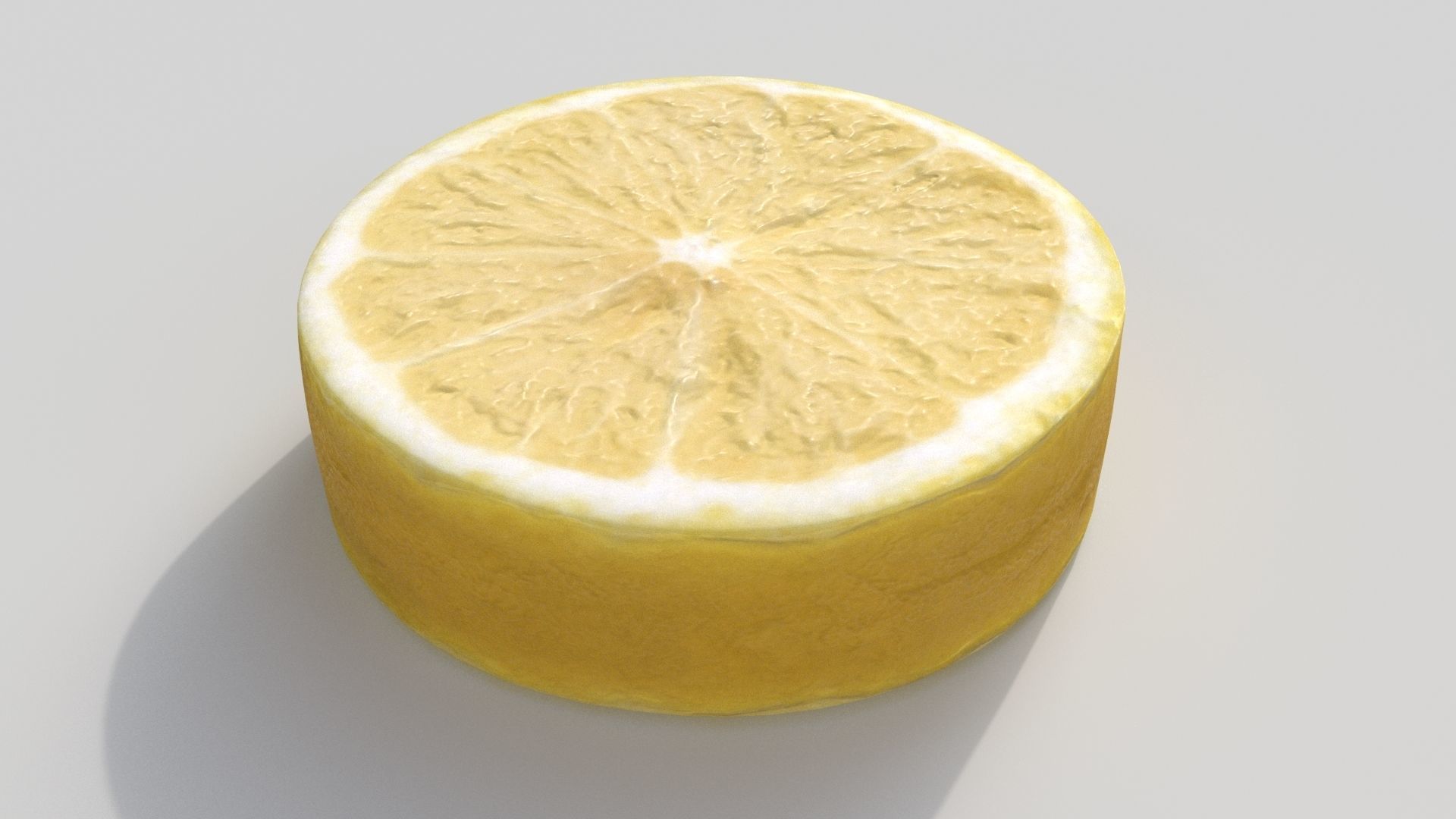 lemon slice Low-poly 3D model_1
