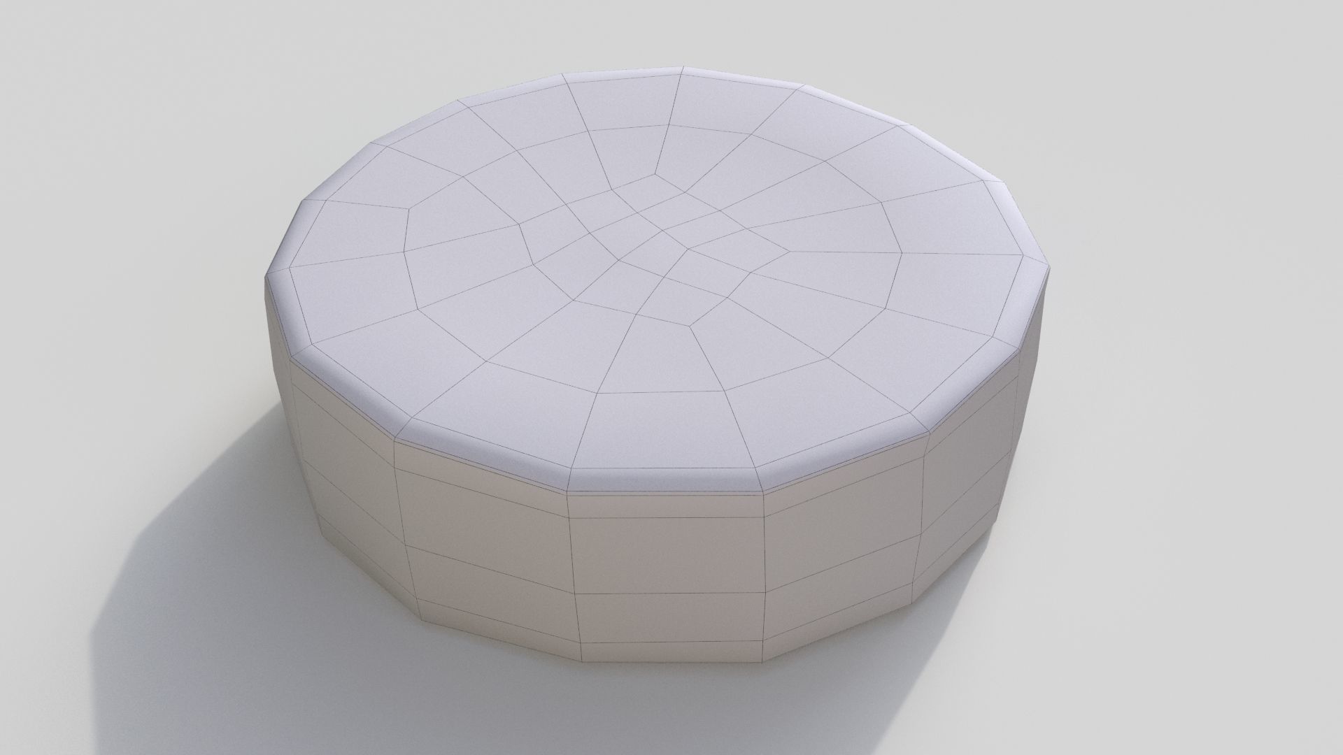 lemon slice Low-poly 3D model_6