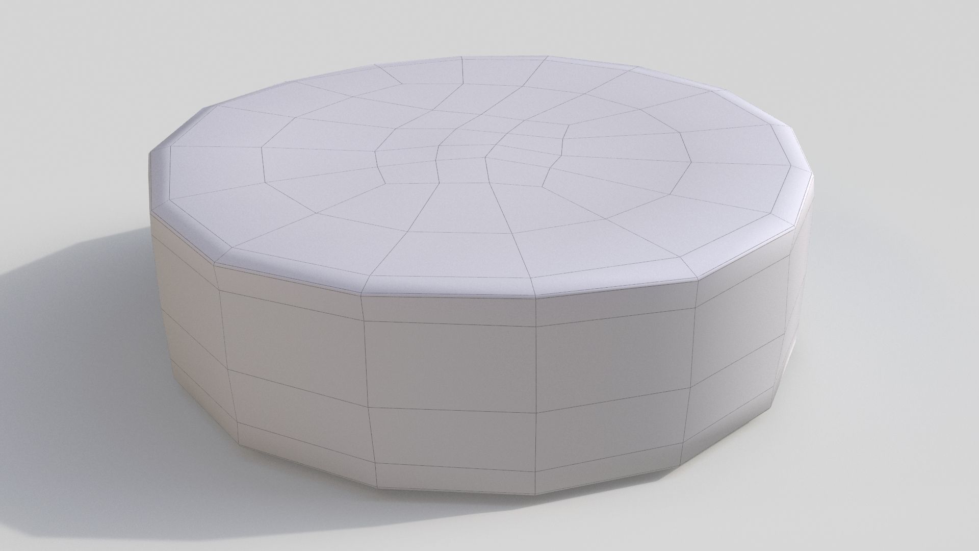 lemon slice Low-poly 3D model_7