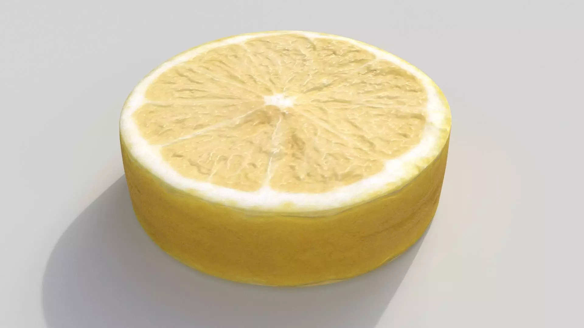lemon slice Low-poly 3D model_0