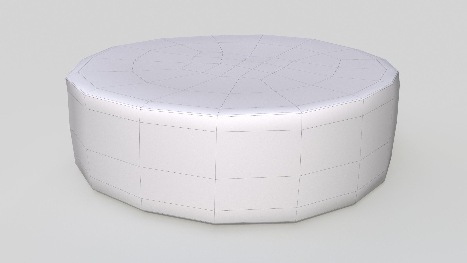 lemon slice Low-poly 3D model_8