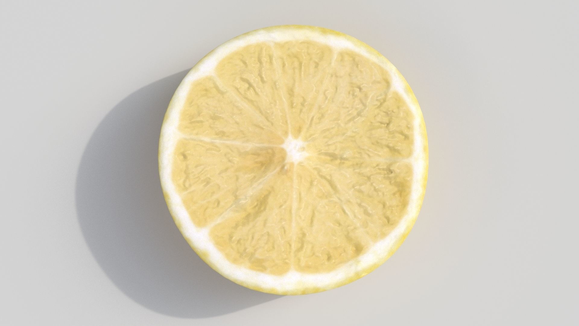 lemon slice Low-poly 3D model_5