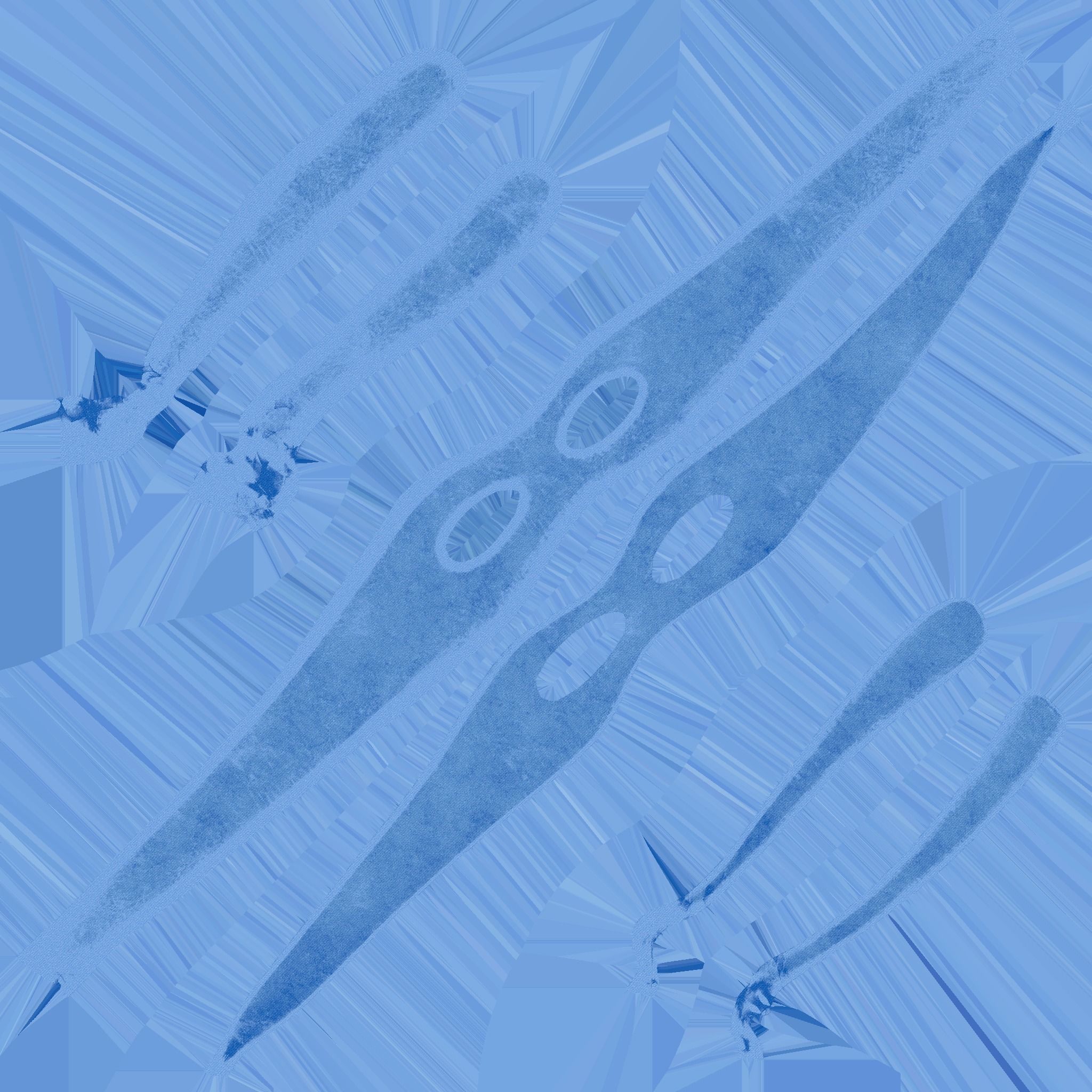 Turtle Ninja Mask 01 Blue - Bandana Character Design Low-poly 3D model_18