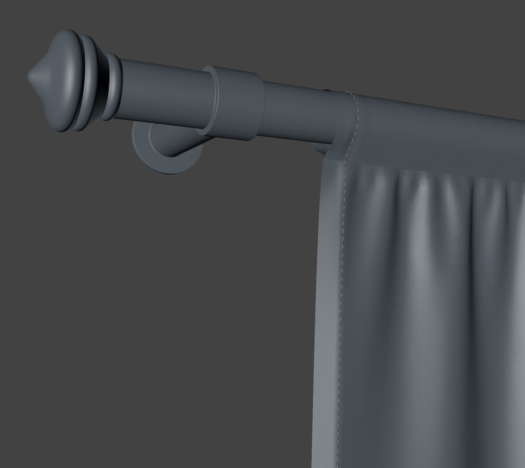 3d Flag 3D model Low-poly 3D model hanging 3D model_5