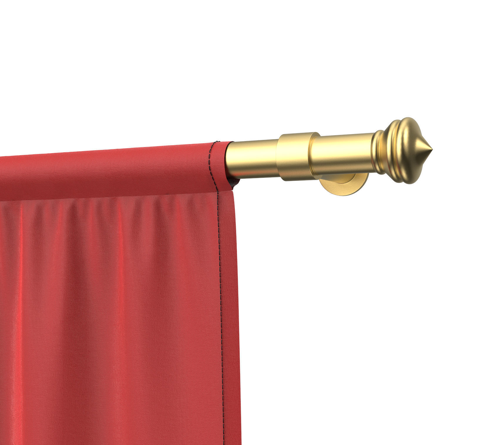 3d Flag 3D model Low-poly 3D model hanging 3D model_2