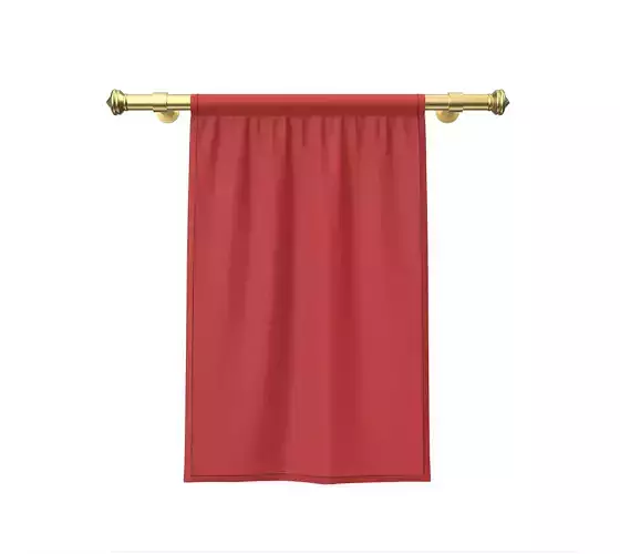 3d Flag 3D model Low-poly 3D model hanging