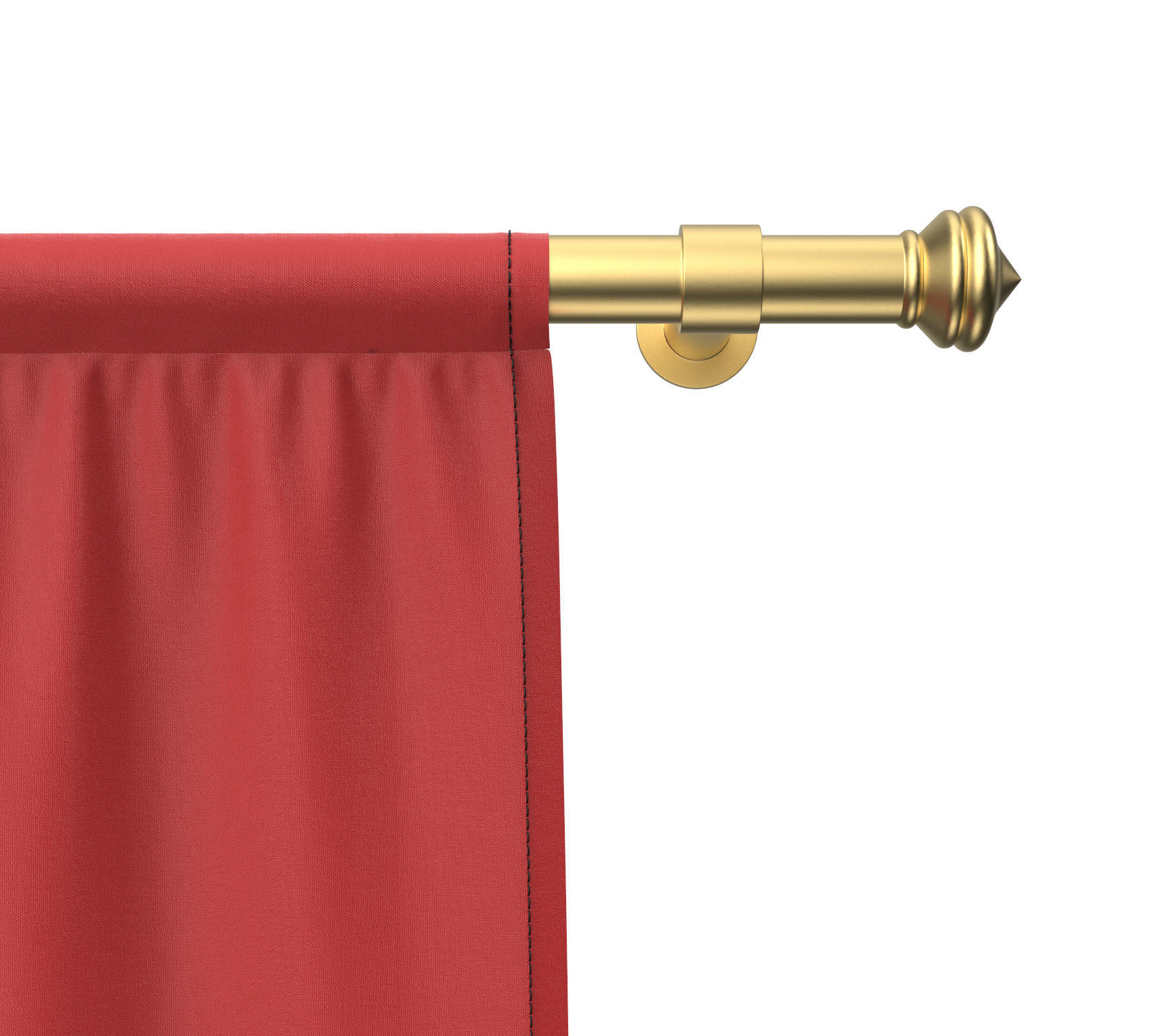 3d Flag 3D model Low-poly 3D model hanging 3D model_1